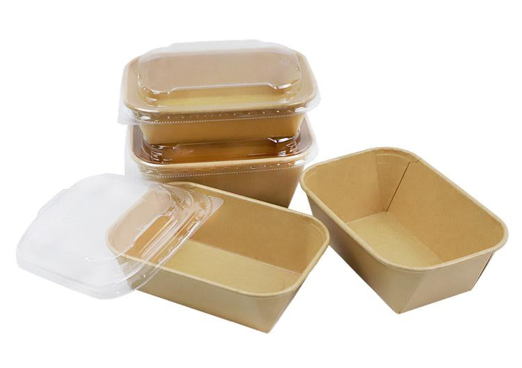 Kraft small rectangle paperboard container 20oz (650ML)